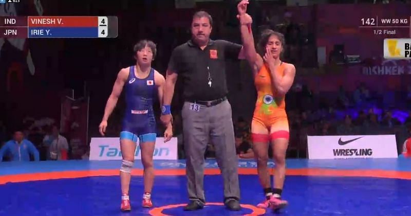 Vinesh Phogat overcame Yuki Irie of Japan to win silver