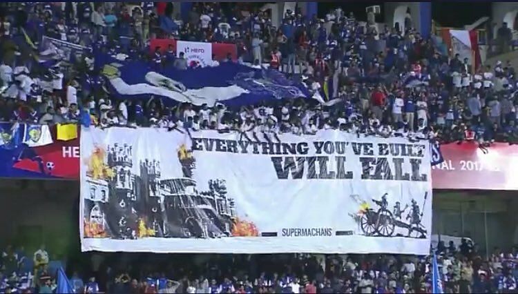 Super Machans&#039; super banner in the ISL final