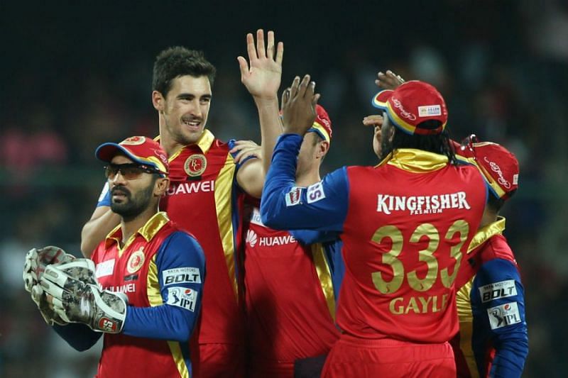 Dinesh Karthik and Mitchell Starc had played for RCB in 2015 (Image credit: The Ringside View)