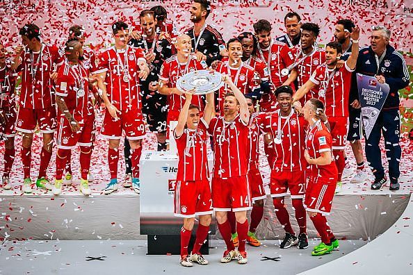 Bayern Munich have won the league a record 27 times