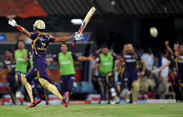 Tiwary hit the winning stroke when KKR were first crowned Champions