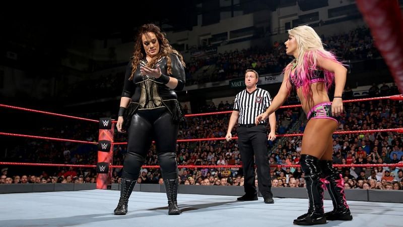 Image result for wwe nia jax throws bliss