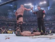 The fact that this isn't followed with a boot and a stunner is more of a heartbreak than the heel turn itself.