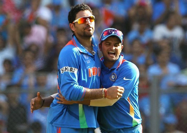 Image result for Yuvraj and Raina