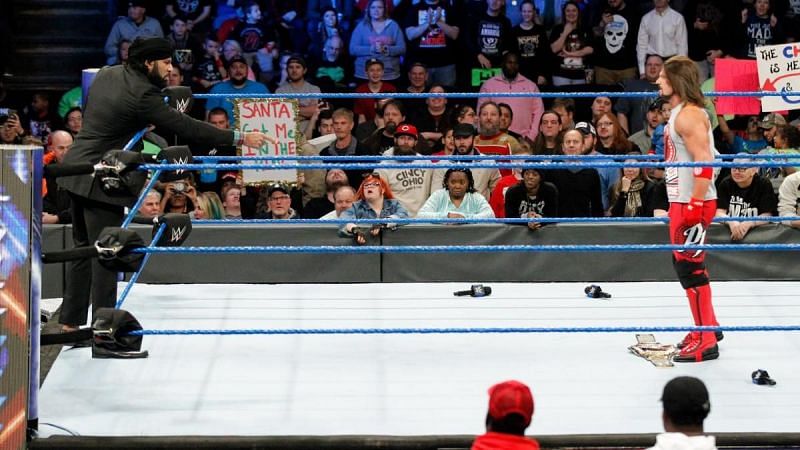 Jinder Mahal faces off against AJ Styles