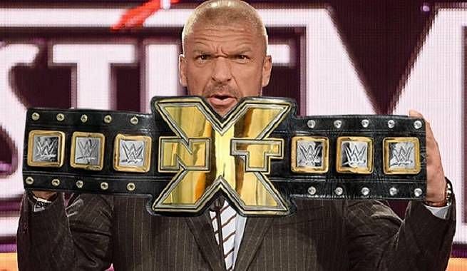 The Godfather of NXT, Triple H unveiling the initial design for the championship.