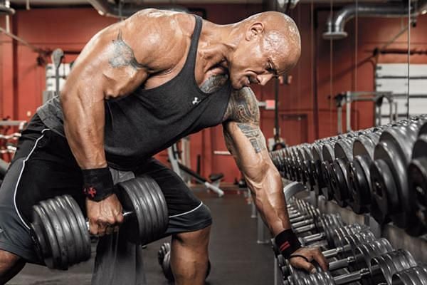 The Rock works hard both in and out of the gym