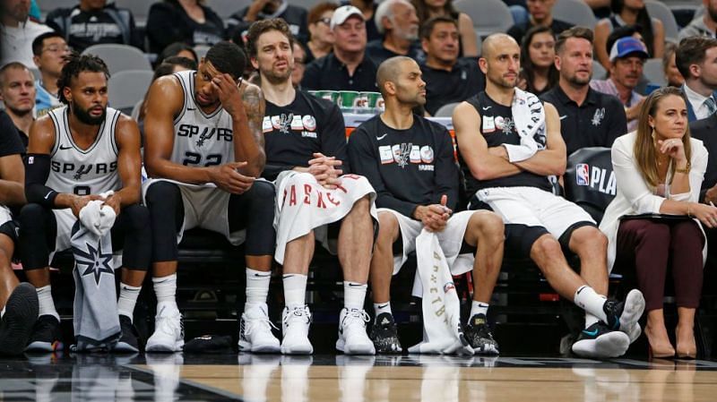 The San Antonio Spurs&#039; bench