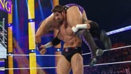 Neville's flashy offense and eye-popping finisher were no match for Barrett's fireman's carry and elbow to the face.