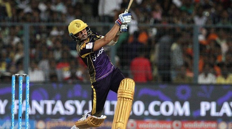 Manish Pandey during his stint at KKR