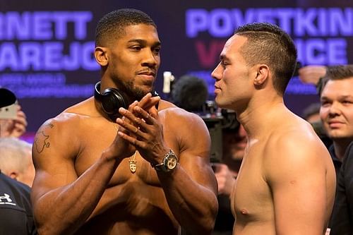 Anthony Joshua v Joseph Parker Weigh In