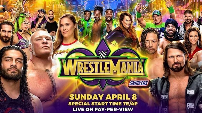 The WrestleMania 34 set is a grand sight