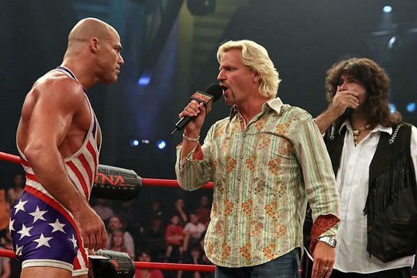 After Karen and Kurt Angle&#039;s marriage dissolved, Karen and Jeff Jarrett became a couple. Images courtesy of whatculture.com