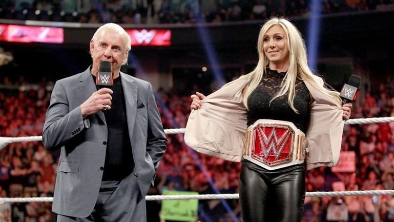 Ric Flair with his daughter Charlotte Flair 