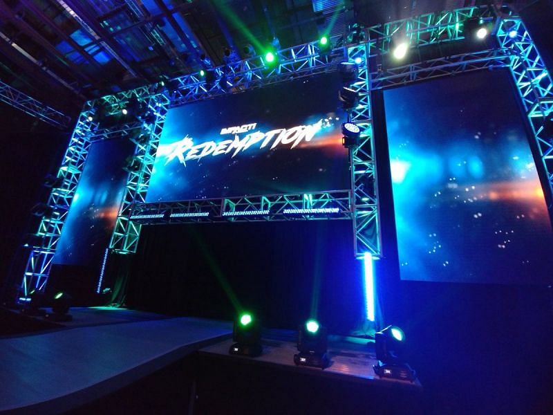 The stage for Impact Redemption looked great!