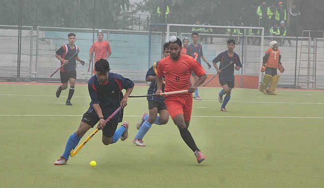 The Punjab team in action during the Games