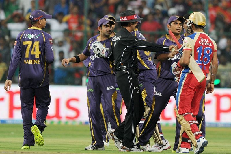 Virat Kohli and Gautam Gambhir were involved in an ugly on-field spat in IPL 2013.