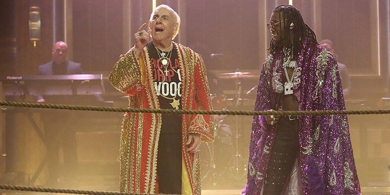 Ric Flair with Offset 