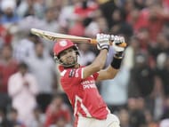 Manan Vohra plays a shot for RCB