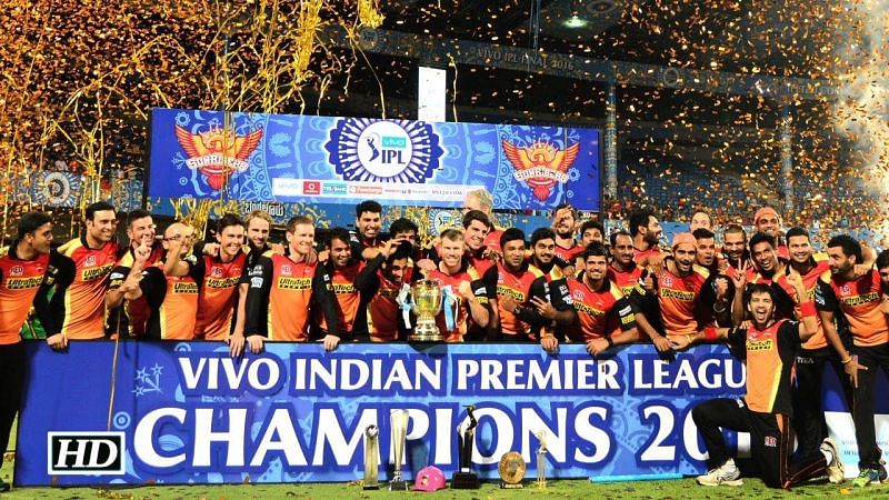 Sunrisers Hyderabad were the IPL champions in 2016