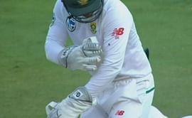 Watch: Quinton de Kock misses stumping because of a bee
