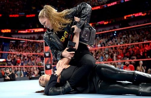 Ronda Rousey and Stephanie McMahon are involved in one of RAW's top feuds of the 2018 calendar year