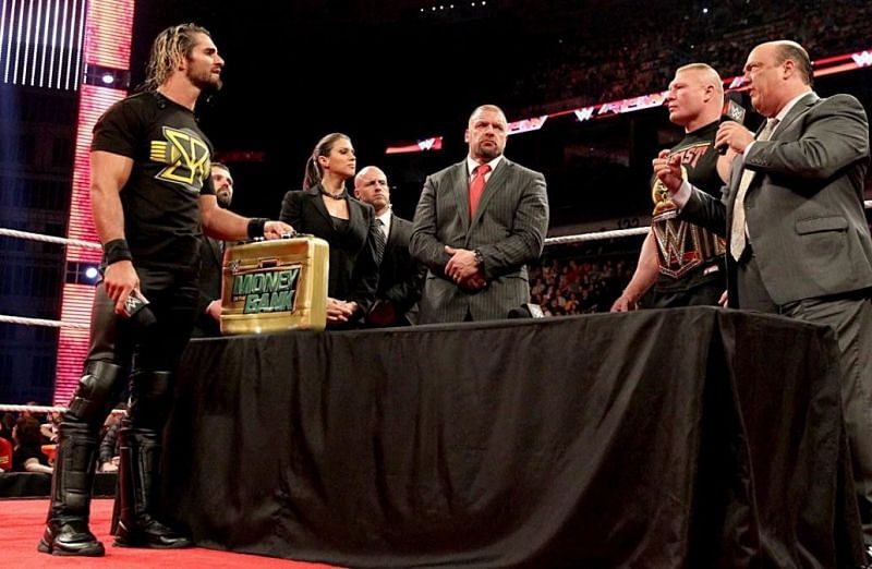 Lesnar, Rollins and Cena tore down the house back in 2015