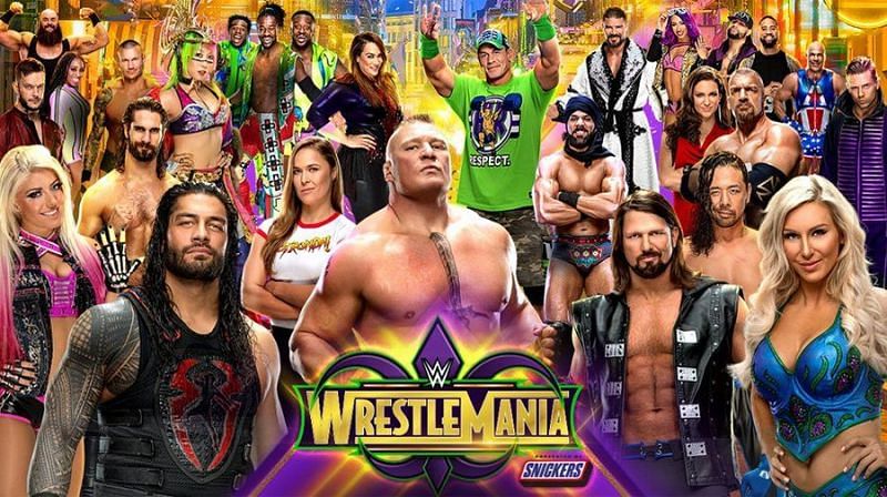 WrestleMania 34 poster.