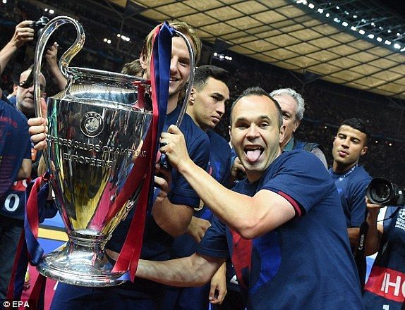 Iniesta&#039;s 4th UCL title