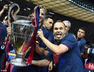Iniesta's 4th UCL title