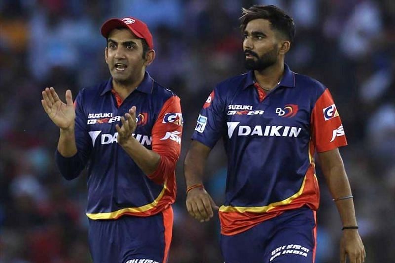 Rahul Tewatia (left) has been DD's most consistent bowler