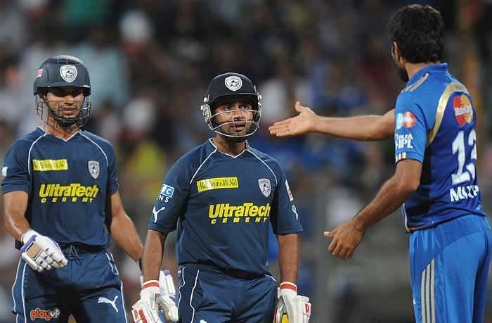 Mishra got the better of Munaf and scored 23 runs in the final over.