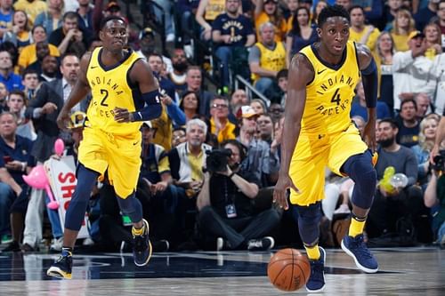 Indiana Pacers' guards - Darren Collison and Victor Oladipo