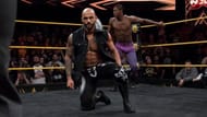 Ricochet making his Debut as Adam Cole asks,
