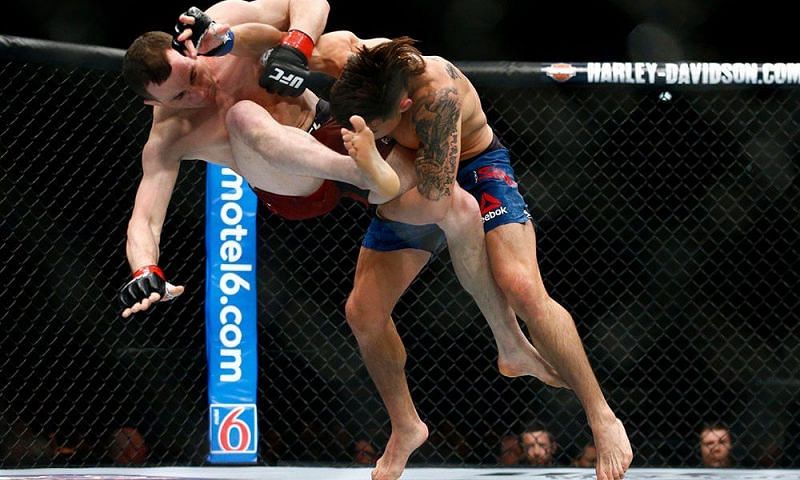 The fight between Ricky Simon and Merab Dvalishvili had one of the weirdest finishes in UFC history