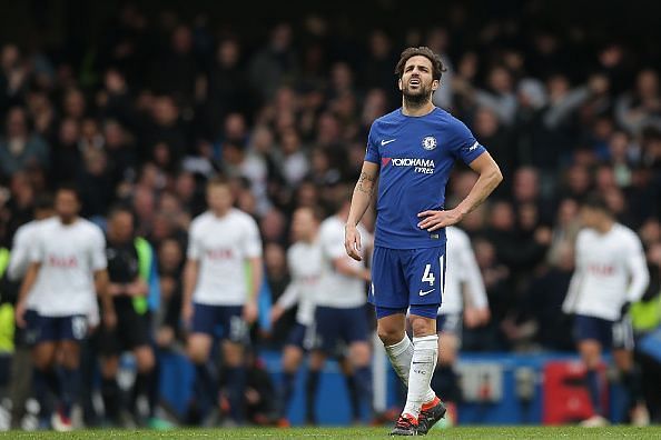 Fabregas disappointed yet again for Chelsea