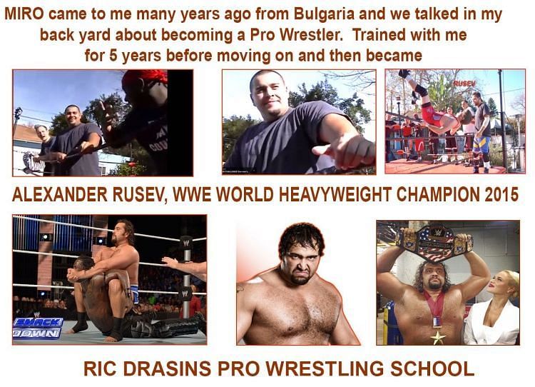 Rusev during his training days.