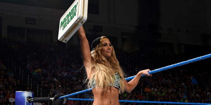 Carmella with her prize.