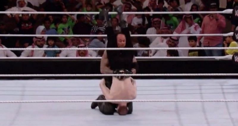 Aiden English was on the receiving end of a devastating finisher