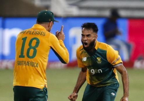 Faf du Plessis and Imran Tahir