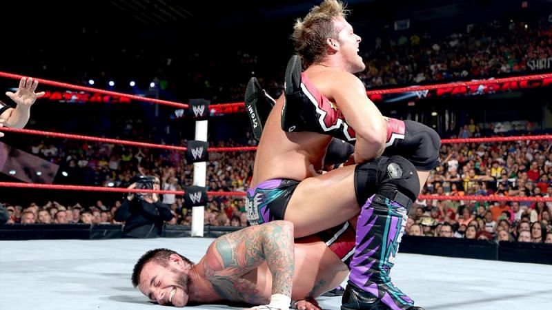 Chris Jericho takes on CM Punk inside the WWE ring