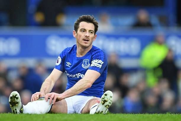 Baines was one of few Everton players who worked hard throughout as City were comfortable