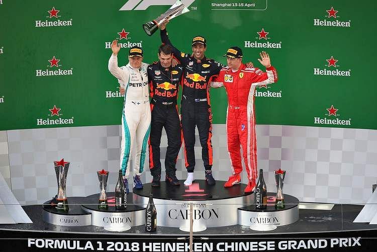 The 2018 Chinese GP Podium