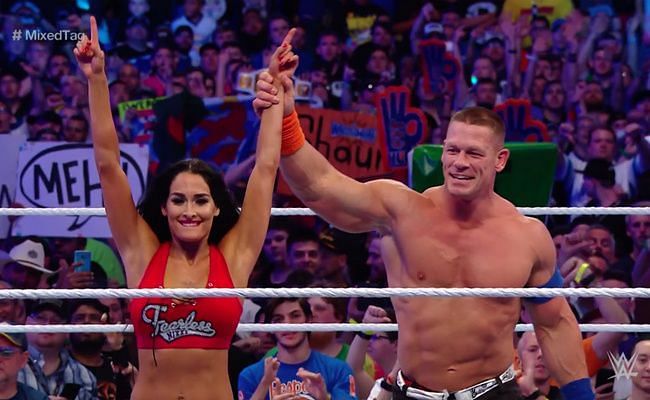 Nikki Bella, John Cena,