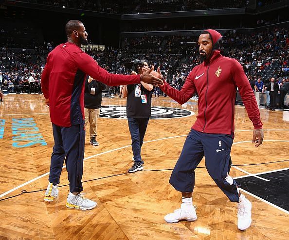 JR Smith and LeBron James have been teammates in Cleveland the past three seasons