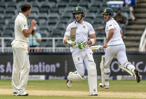 Image result for South Africa vs Australia 2018: 4th Test, Day 4 du Plessis and Elgar