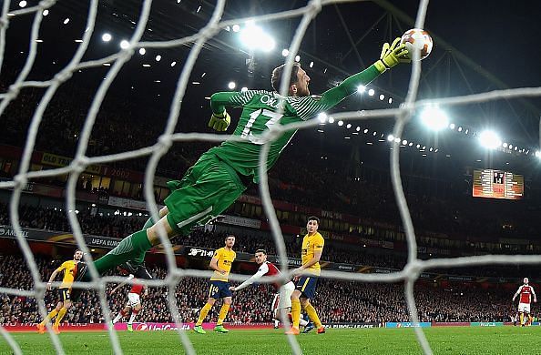 Arsenal FC v Atletico Madrid - UEFA Europa League Semi Final Leg One