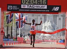 Kipchoge, Cheruiyot of Kenya win at hottest London Marathon