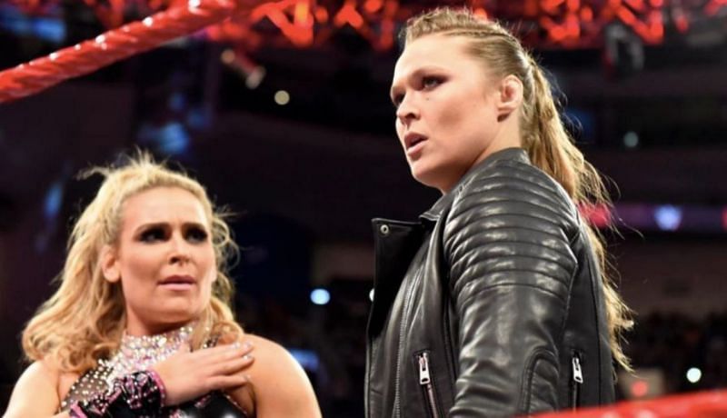 Ronda Rousey saves Natalya. 