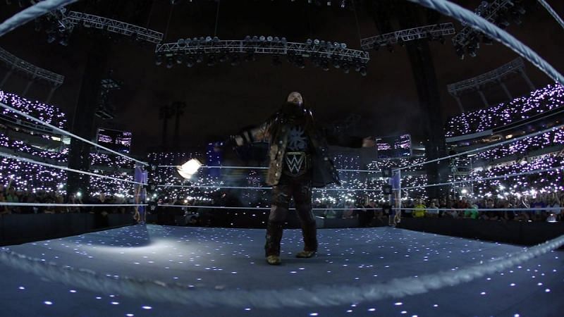 Wyatt as the WWE Champion at WrestleMania 33.